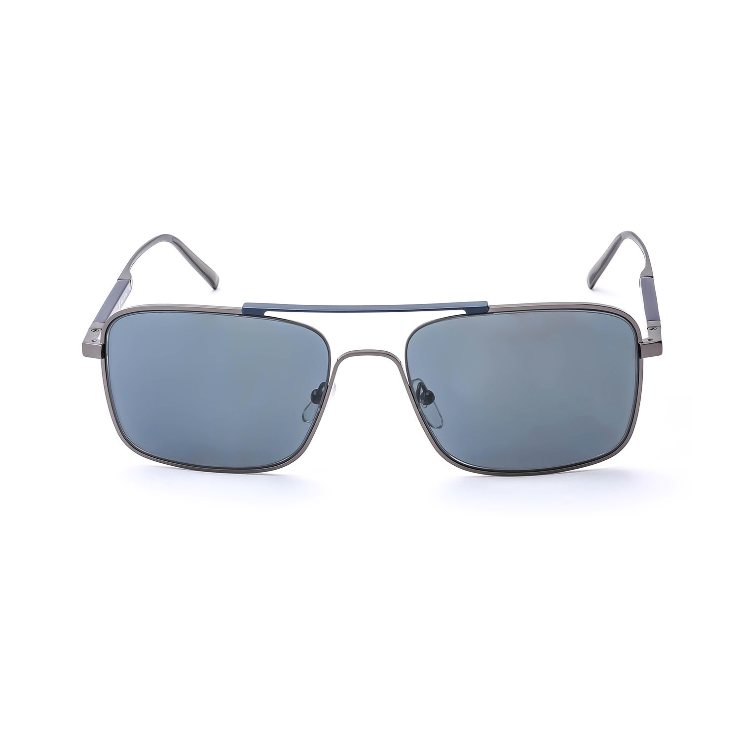 SF173S-048 Sunglasses // Shiny Dark Gunmetal + Blue - Salvatore ...