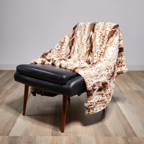 African Leopard Throw (Brown + Black)