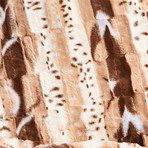 African Leopard Throw (Brown + Black)