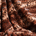 African Leopard Throw (Brown + Black)