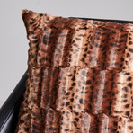 African Leopard Pillow (Brown + Black)