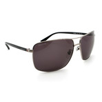 Unisex GG0065SK Rectangular Sunglasses // Gray + Black