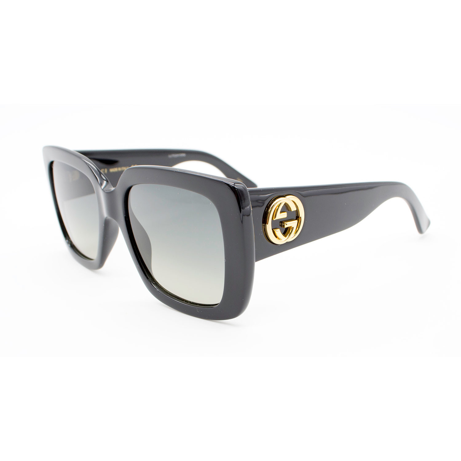 Unisex Gg0141s Gucci Logo Sunglasses Black Gray Gucci Touch Of