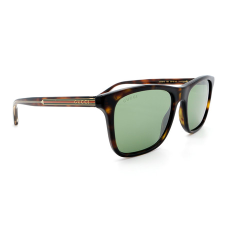 Unisex GG0381S Sunglasses // Black + Silver Mirror
