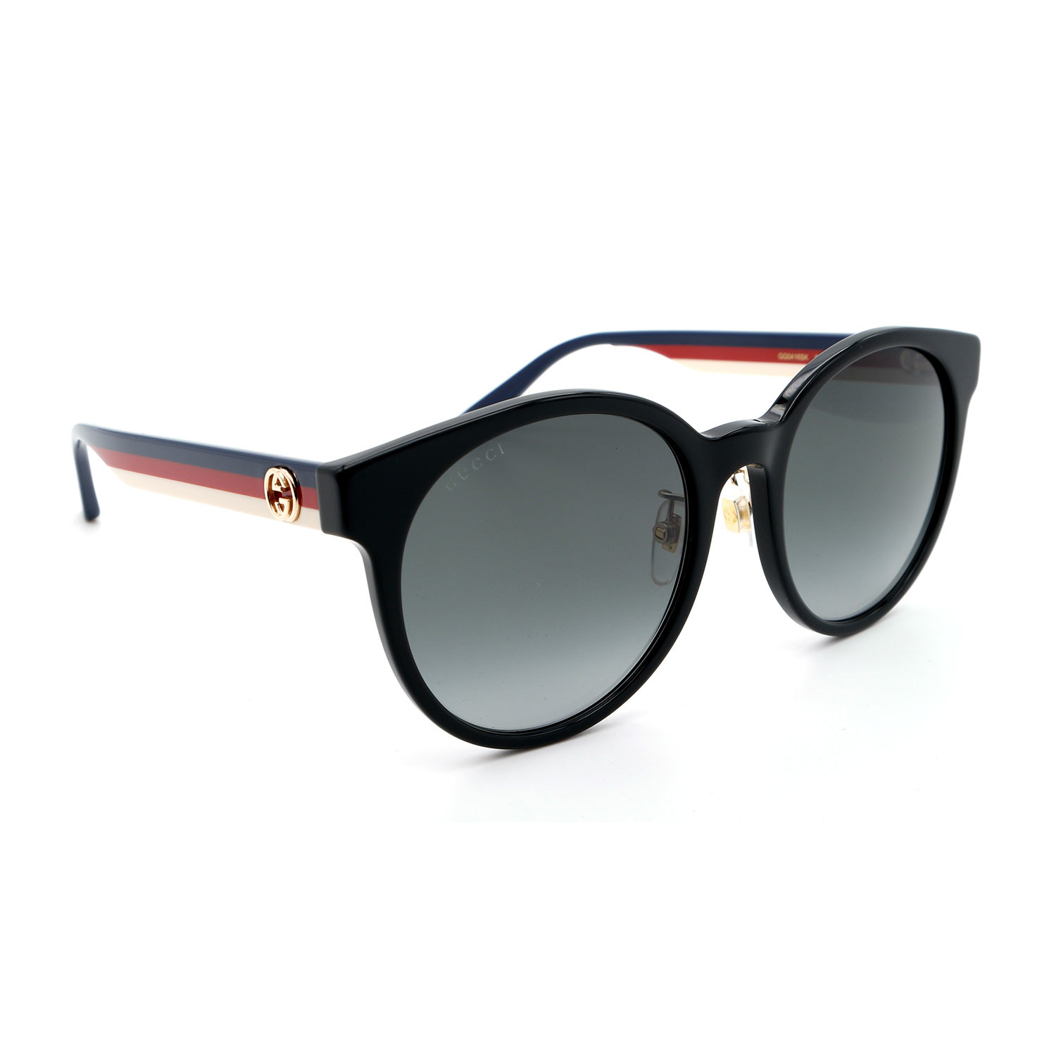 Unisex GG0416SK Round Sunglasses // Black + Gray Gradient - Gucci ...