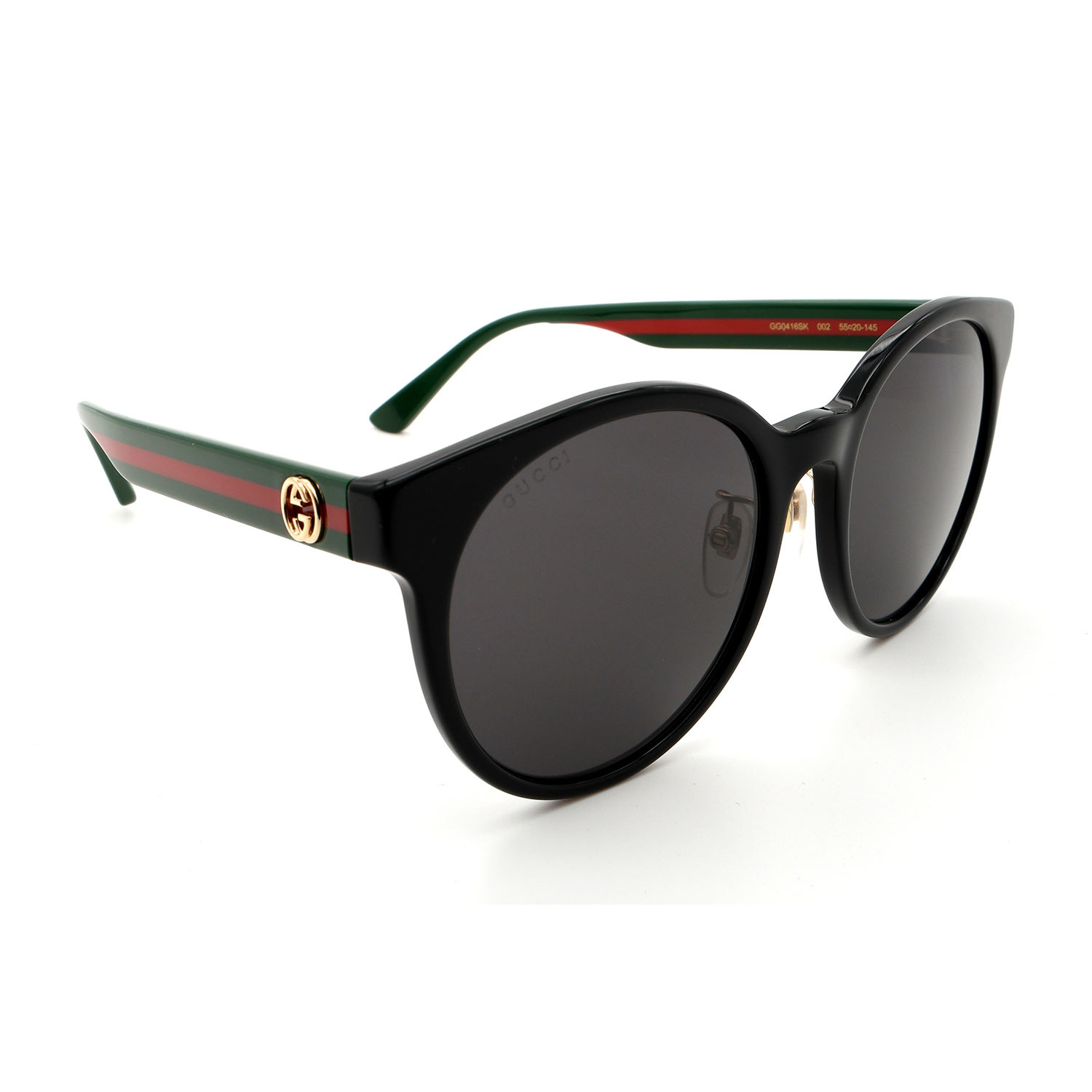 Unisex GG0416SK Round Sunglasses // Black + Gray - Gucci - Touch of Modern