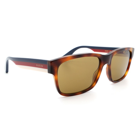 Unisex GG0340S Sunglasses // Havana + Brown