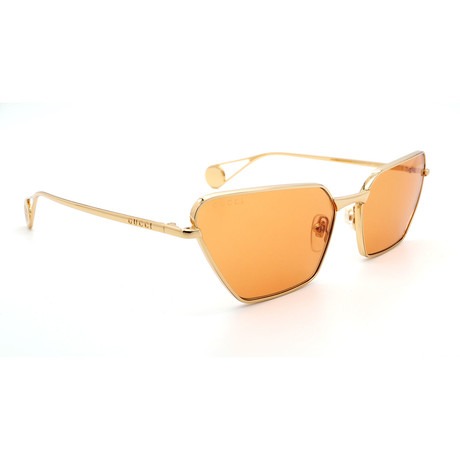 Unisex GG0538S Cat-Eye Sunglasses V2 // Gold