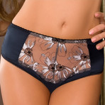 Porcelain Doll Big Brief // Black + Cappucino (L)