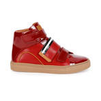 Herick Leather High-Top Sneakers // Red (US: 7.5)