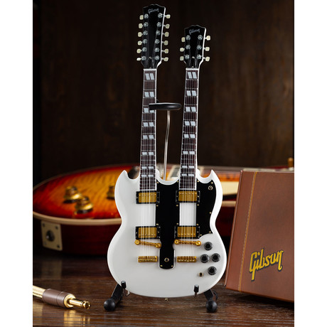 Gibson SG EDS-1275 Doubleneck White Mini Guitar