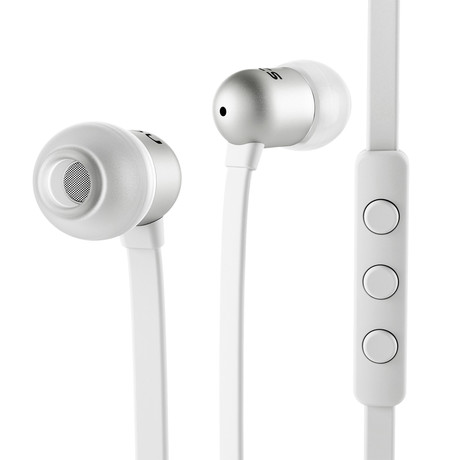 NS400 // Aluminum // White + Flat Cable