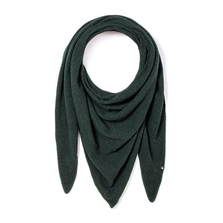 Maya Knit Scarf // Green + Black