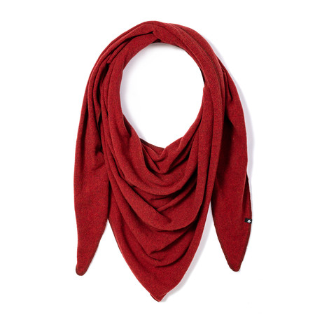 Maya Knit Scarf // Rust Red