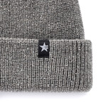 Ronin Lurex Knit Beanie // Stone Gray + Silver