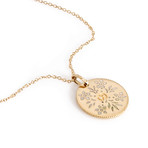 Gucci Icon 18k Yellow Gold + Enamel Pendant Necklace