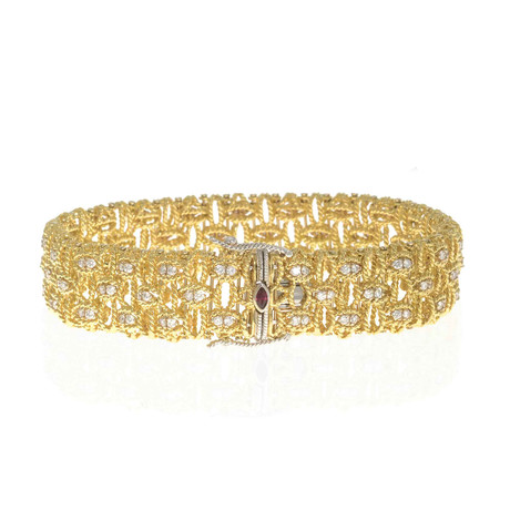 Roberto Coin 18k Two-Tone Gold Diamond Statement Bracelet