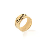 Gucci 18k Yellow Gold Band Ring I (Ring Size: 5.75)