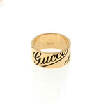 Gucci 18k Yellow Gold Band Ring I (Ring Size: 5.75)