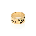 Gucci 18k Yellow Gold Band Ring I (Ring Size: 5.75)