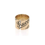 Gucci 18k Yellow Gold Band Ring II (Ring Size: 6)