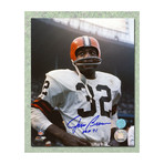 Jim Brown // Cleveland Browns // Autographed Rookie Photo