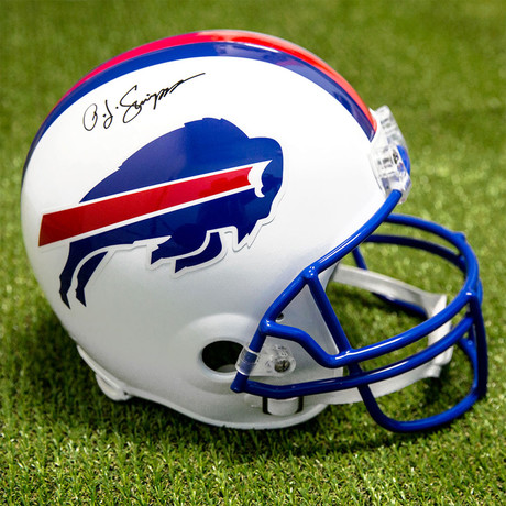 OJ Simpson // Buffalo Bills // Autographed Helmet // Full-Size Replica