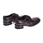 Gianni Versace // Wing Tip Shoes // Burgundy (Euro: 39)