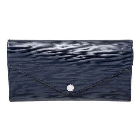 Women's Epi Leather Josephine Wallet // Blue // Pre-Owned