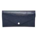 Women's Epi Leather Josephine Wallet // Blue // Pre-Owned