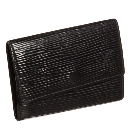 Men's Epi Leather 6 Key Holder // Black // Pre-Owned