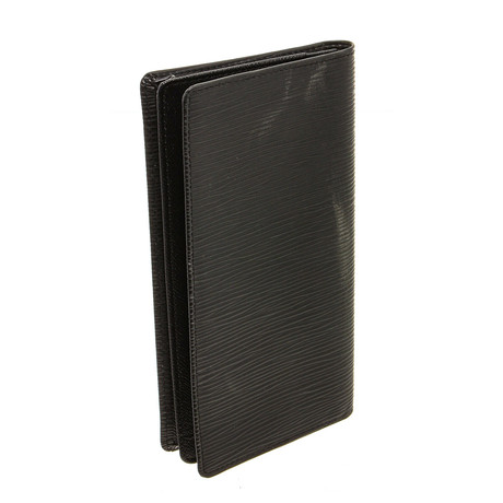 Unisex Checkbook Wallet // Black // Pre-Owned