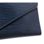 Women's Epi Leather Josephine Wallet // Blue // Pre-Owned