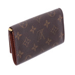 Men's Monogram Canvas Leather Porte-Monnaie Tresor Wallet // Brown // Pre-Owned