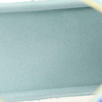 Women's Pouch Capri Multicolor Coated Canvas Beach Bag // Blue // Pre-Owned