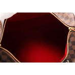 Women's Damier Ebene Speedy Bandouliere 35 cm Bag // Brown // Pre-Owned