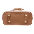 Women's Vernis Canvas Leather Alma BB Bag // Beige // Pre-Owned