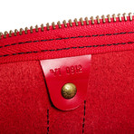 Unisex Epi Leather Keepall Duffle Bag Luggage // Red // Pre-Owned