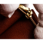 Women's Monogram Canvas Leather Stephen Sprouse Graffiti Sarah Wallet // Brown + Tan // Pre-Owned