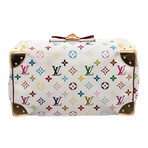 Women's Monogram Speedy 30 Bag // White + Multicolor // Pre-Owned