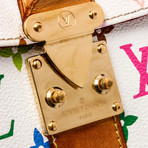 Women's Monogram Speedy 30 Bag // White + Multicolor // Pre-Owned