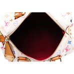 Women's Monogram Speedy 30 Bag // White + Multicolor // Pre-Owned