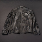 Verona Leather Jacket // Blue (Euro: 50)