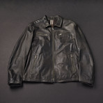 Verona Leather Jacket // Blue (Euro: 50)