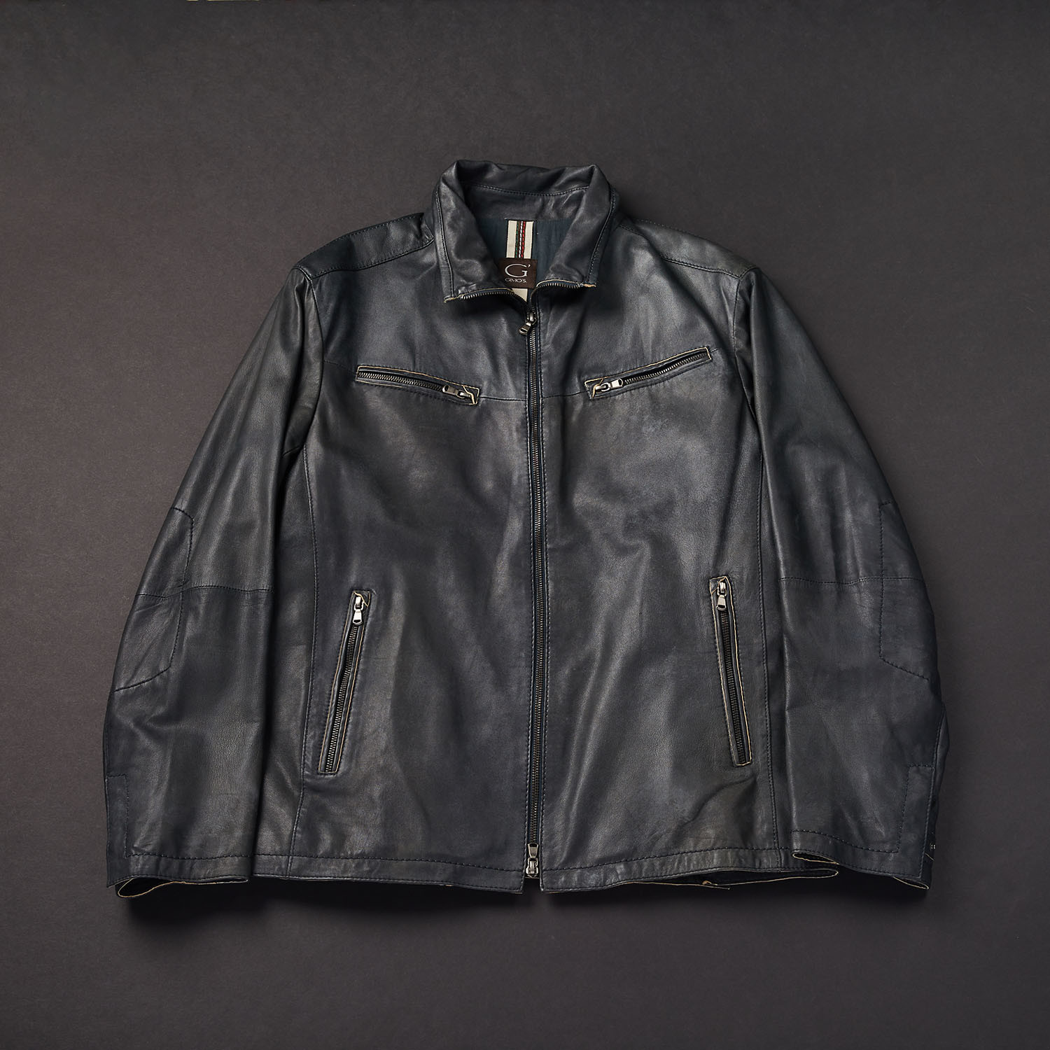 Gimo's italiana clearance moto leather jacket