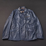 Palermo Leather Jacket // Blue (Euro: 50)