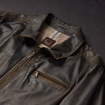 Como Leather Jacket // Brown (Euro: 50)