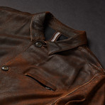 Pisa Leather Jacket // Cognac (Euro: 50)