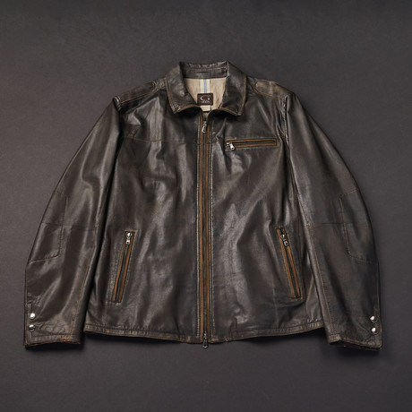 Como Leather Jacket // Brown (Euro: 50)