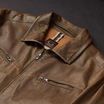 Verona Leather Jacket // Brown (Euro: 50)
